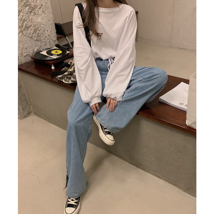 冬新作 クロップド丈 裾絞りスウェットma | ShopNikoNiko | 詳細画像10 