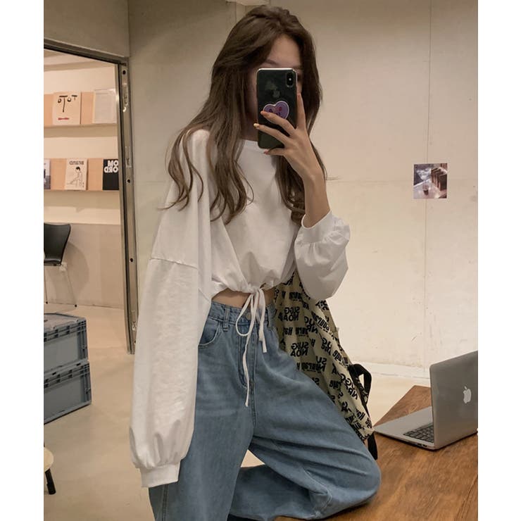 冬新作 クロップド丈 裾絞りスウェットma | ShopNikoNiko | 詳細画像11 