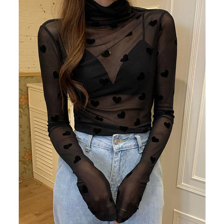 冬新作 ハート柄 タートルネック | ShopNikoNiko | 詳細画像8 