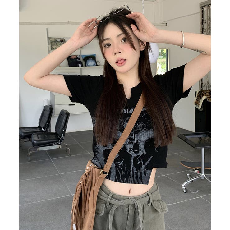 冬新作 スリットネック ショート丈 | ShopNikoNiko | 詳細画像4 