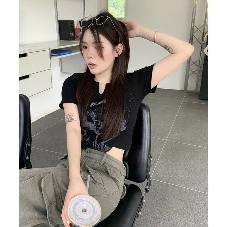 冬新作 スリットネック ショート丈 | ShopNikoNiko | 詳細画像6 