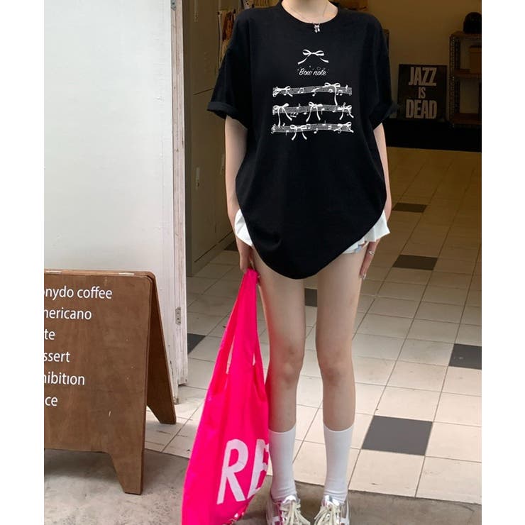 春新作 楽譜リボンプリント オーバーサイズ | ShopNikoNiko | 詳細画像13 