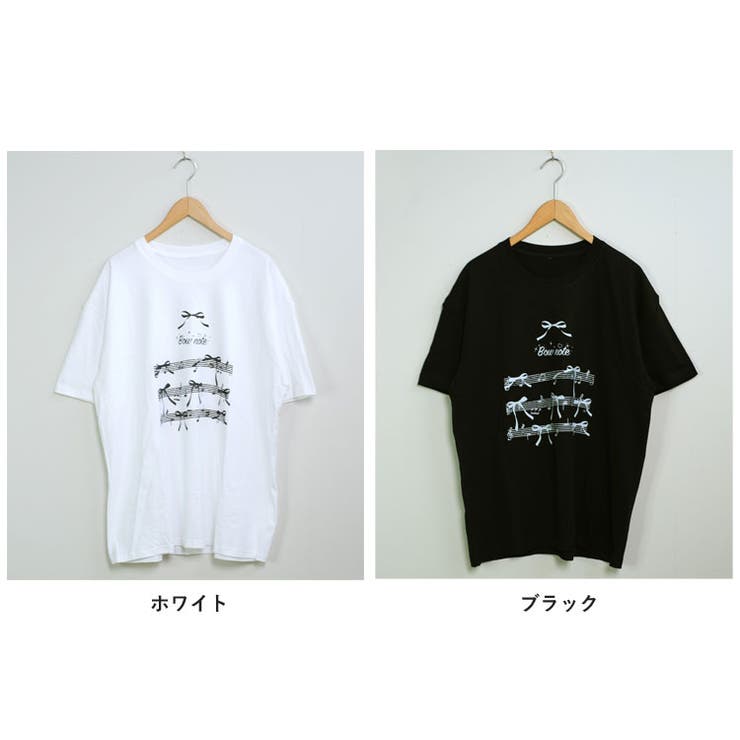 春新作 楽譜リボンプリント オーバーサイズ | ShopNikoNiko | 詳細画像2 