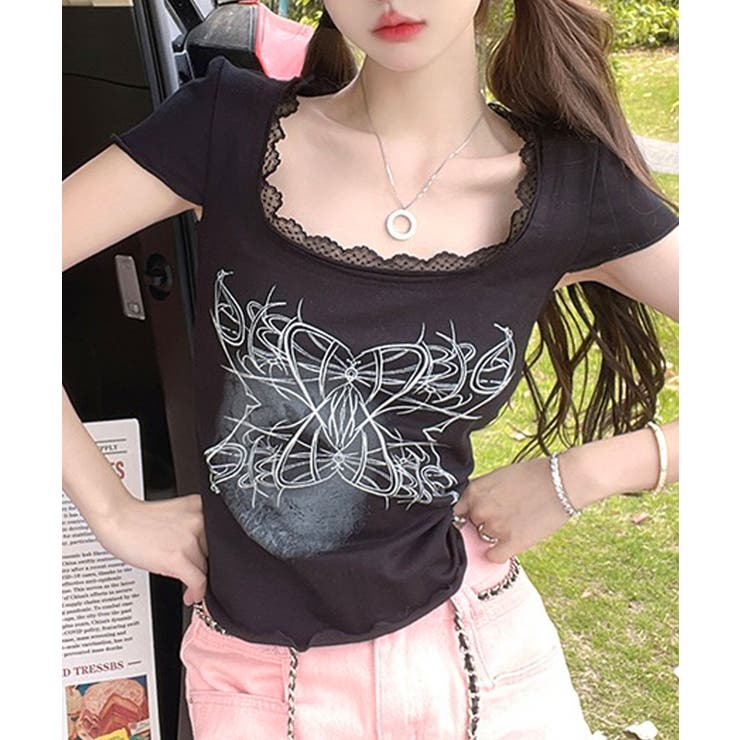 冬新作 ネックレース バタフライプリント | ShopNikoNiko | 詳細画像9 