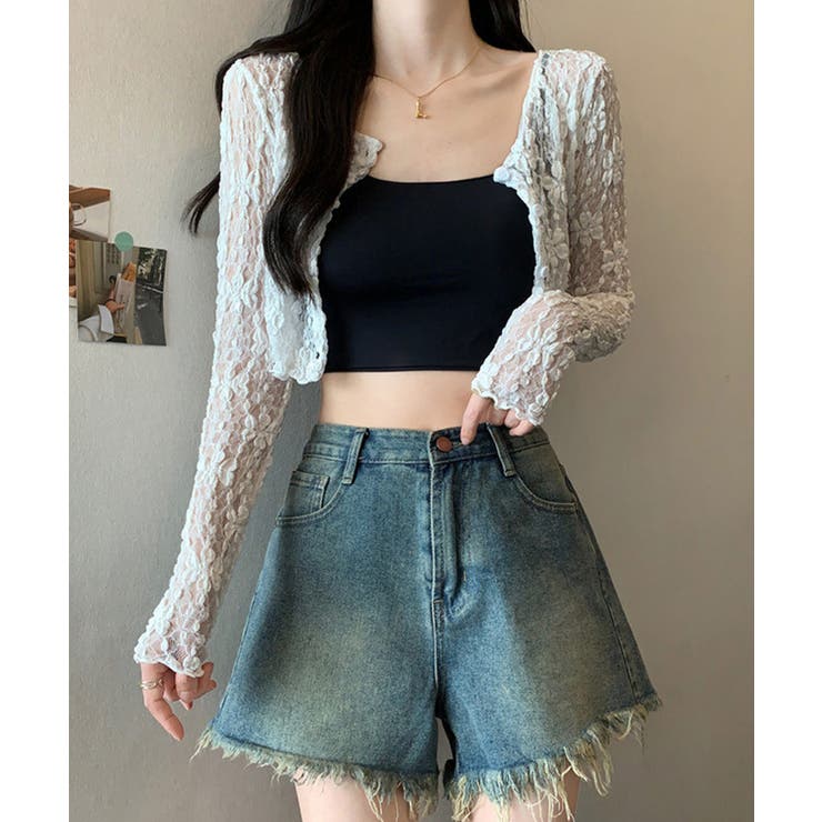 冬新作 フラワーレース ショート丈 | ShopNikoNiko | 詳細画像6 