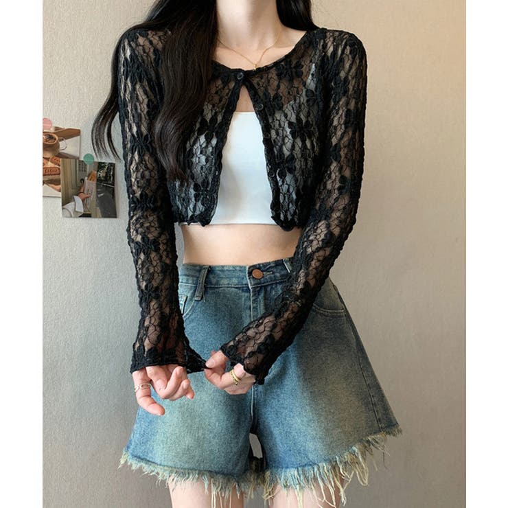 冬新作 フラワーレース ショート丈 | ShopNikoNiko | 詳細画像10 