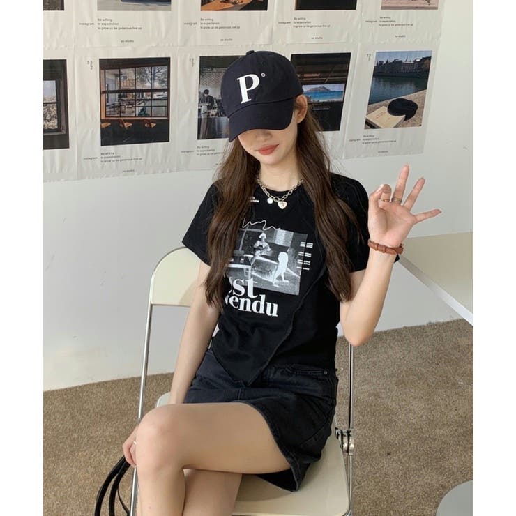 冬新作 フォトプリント アシンメトリー | ShopNikoNiko | 詳細画像5 