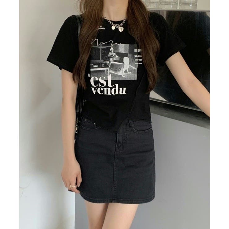 冬新作 フォトプリント アシンメトリー | ShopNikoNiko | 詳細画像6 