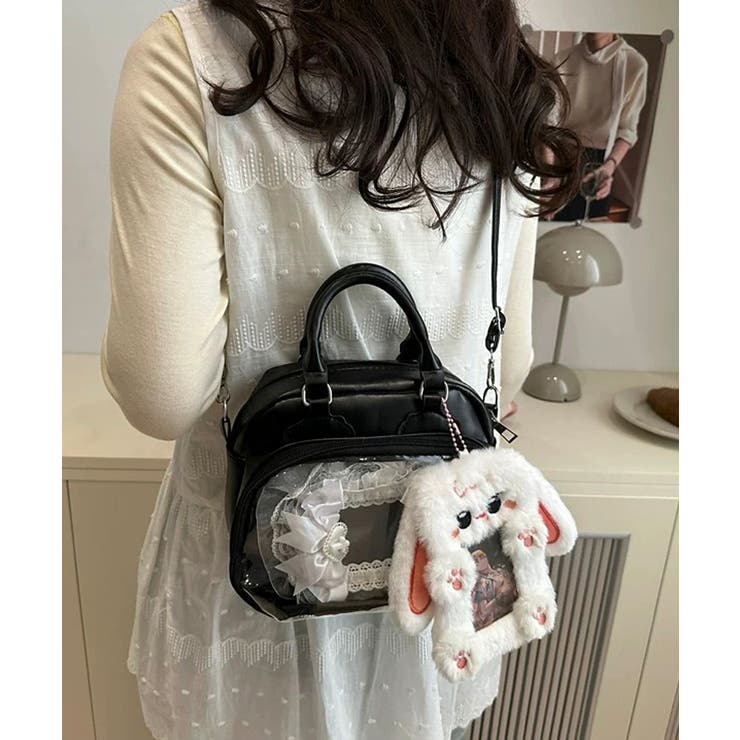 ブラック | 冬新作 PUレザー ミニボストン | ShopNikoNiko