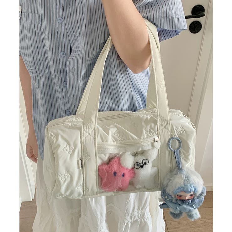 冬新作 リボンキルティング クリアポケット付き | ShopNikoNiko | 詳細画像9 