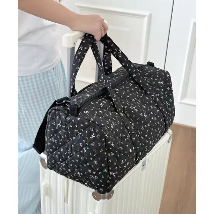 ブラック | 冬新作 小花柄 キルティング | ShopNikoNiko