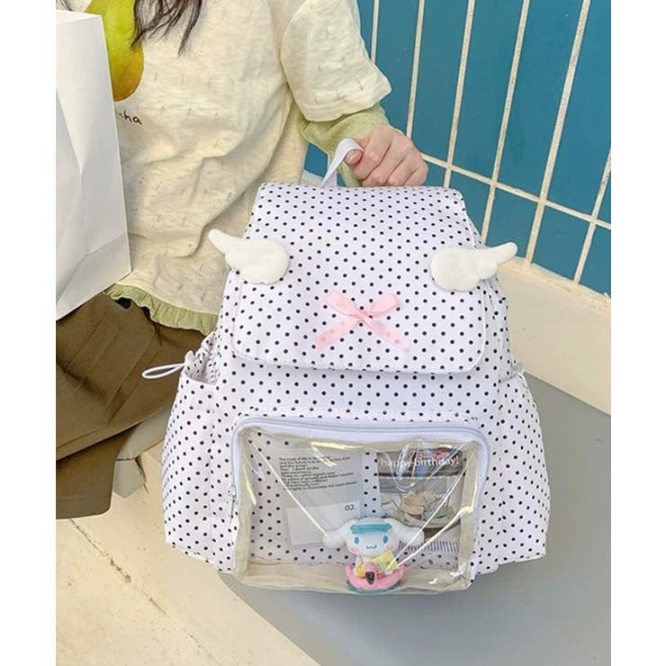 冬新作 ドット柄 クリアポケット付き | ShopNikoNiko | 詳細画像7 