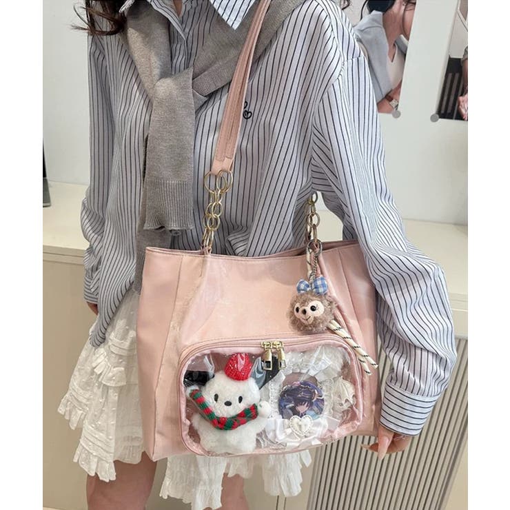 冬新作 チェーンハンドル クリアポケット付き | ShopNikoNiko | 詳細画像11 