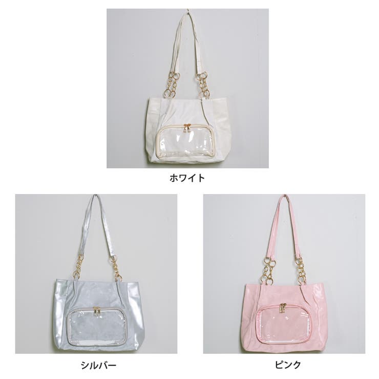 冬新作 チェーンハンドル クリアポケット付き | ShopNikoNiko | 詳細画像2 