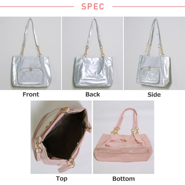 冬新作 チェーンハンドル クリアポケット付き | ShopNikoNiko | 詳細画像24 