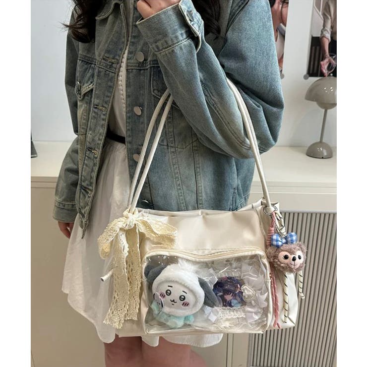 冬新作 ダブルハンドル クリアポケット付き | ShopNikoNiko | 詳細画像6 