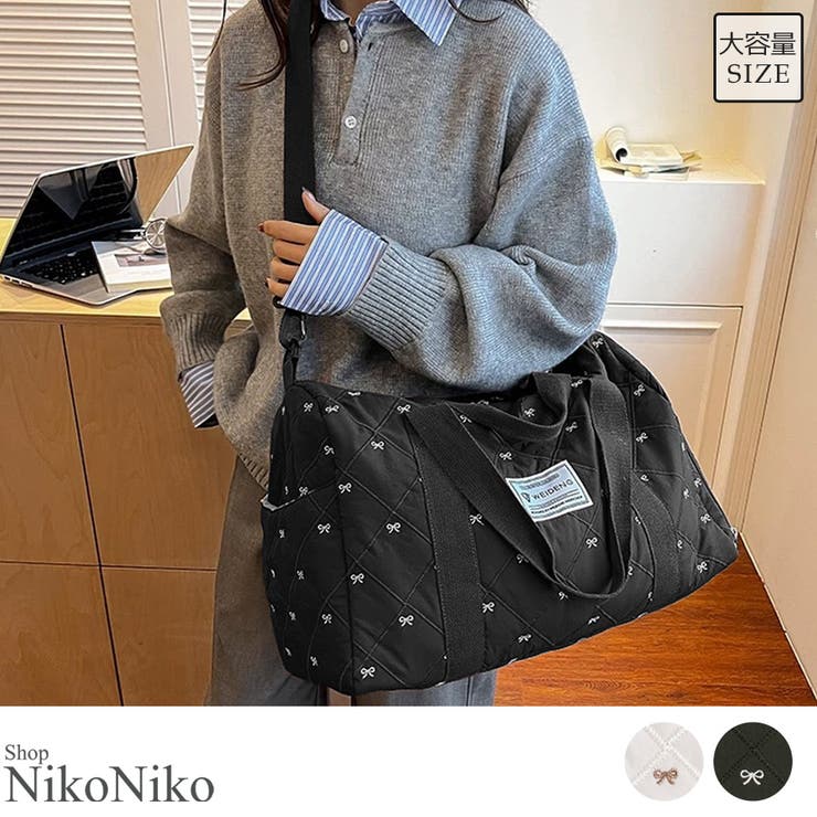 夏新作 リボン柄 シューズ収納付き | ShopNikoNiko | 詳細画像1 
