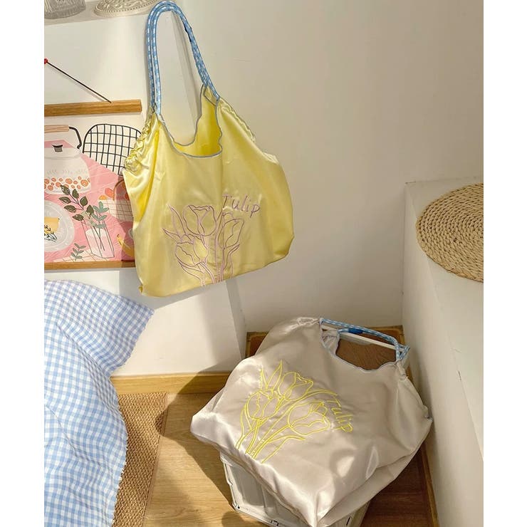 冬新作 チューリップ刺繍 サテン | ShopNikoNiko | 詳細画像8 