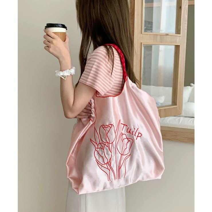 冬新作 チューリップ刺繍 サテン | ShopNikoNiko | 詳細画像16 