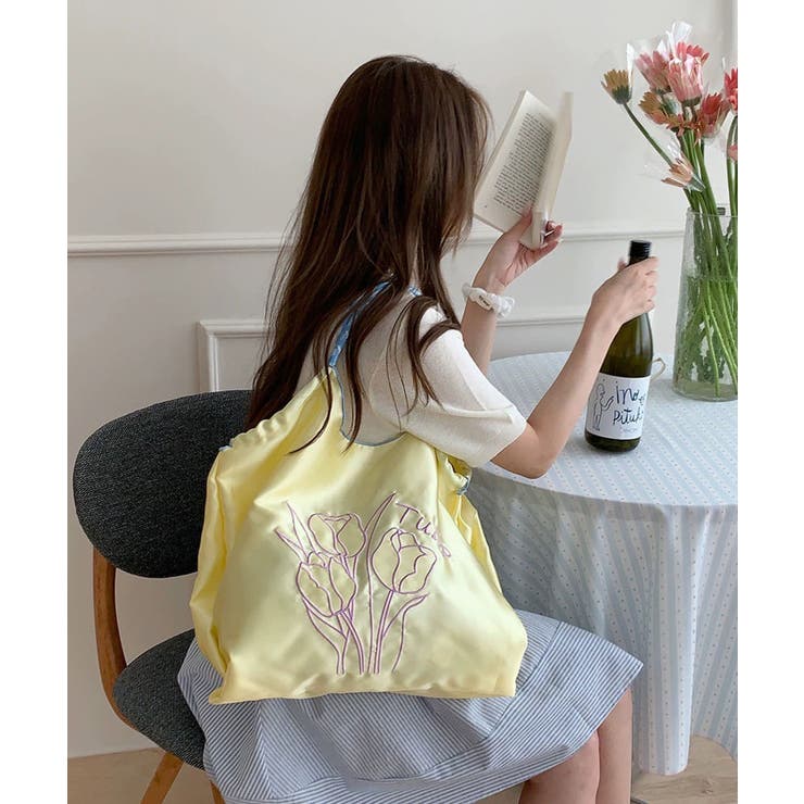 冬新作 チューリップ刺繍 サテン | ShopNikoNiko | 詳細画像20 