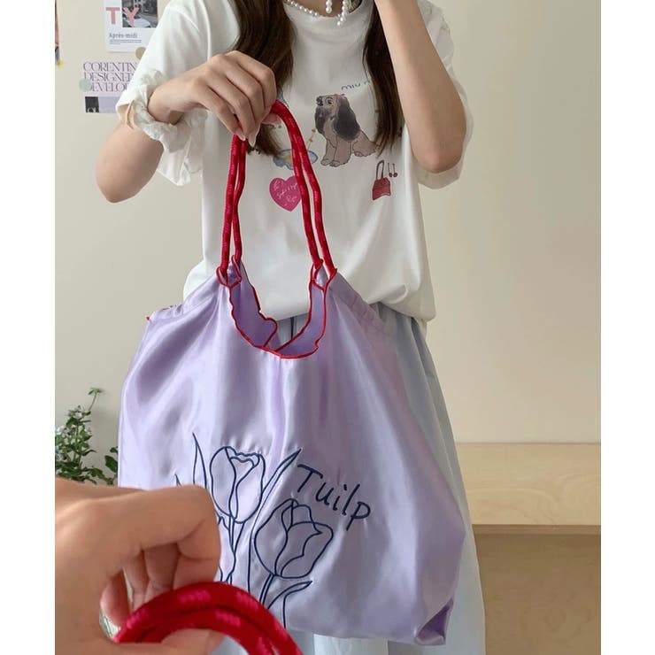 冬新作 チューリップ刺繍 サテン | ShopNikoNiko | 詳細画像25 