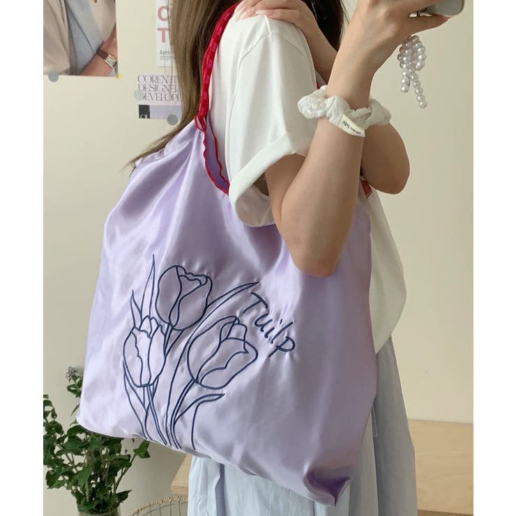 冬新作 チューリップ刺繍 サテン | ShopNikoNiko | 詳細画像26 