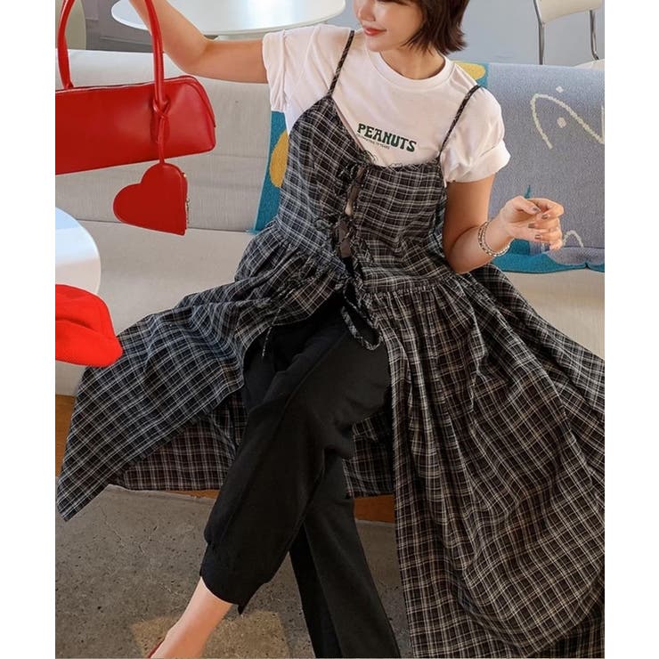 春新作 チェック柄 前後2WAY | ShopNikoNiko | 詳細画像4 