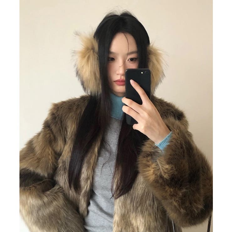 冬新作 ボリューム MIXフェイクファー | ShopNikoNiko | 詳細画像8 