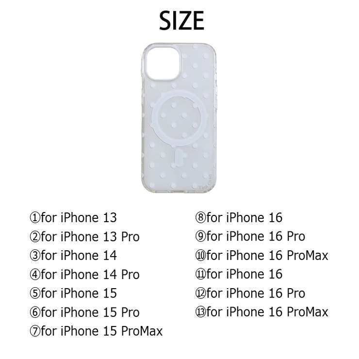 冬新作 MagSafe ドット柄 | ShopNikoNiko | 詳細画像3 