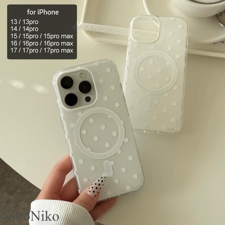 冬新作 MagSafe ドット柄 | ShopNikoNiko | 詳細画像1 