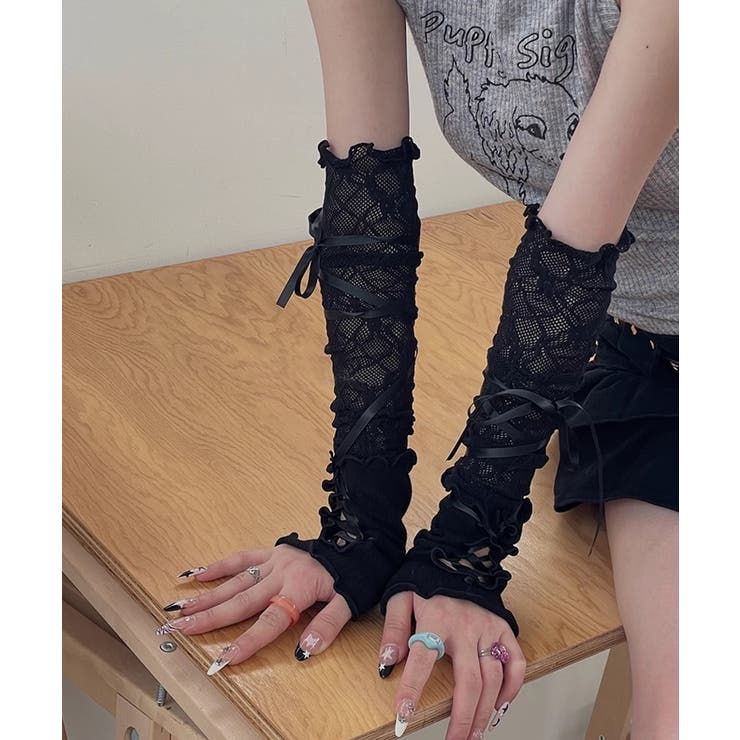 冬新作 レースアップ シアーレース | ShopNikoNiko | 詳細画像7 