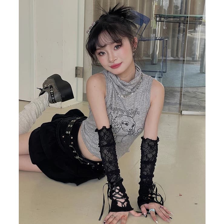 冬新作 レースアップ シアーレース | ShopNikoNiko | 詳細画像8 