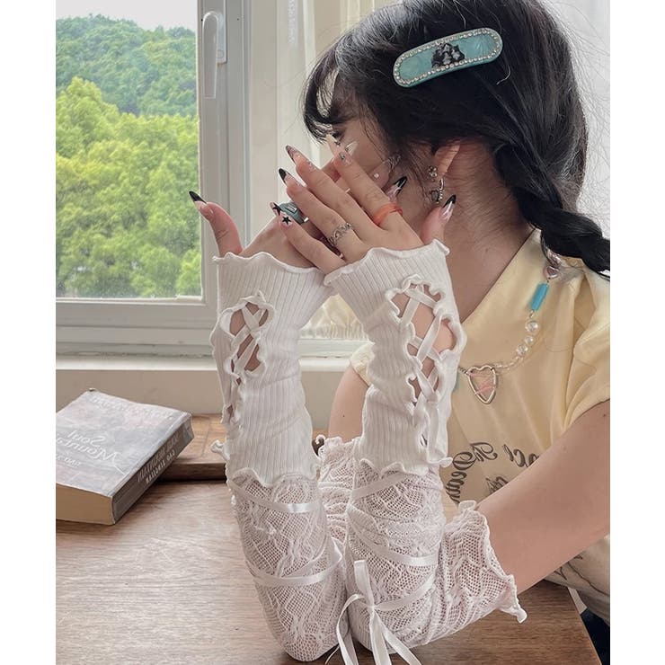 冬新作 レースアップ シアーレース | ShopNikoNiko | 詳細画像15 