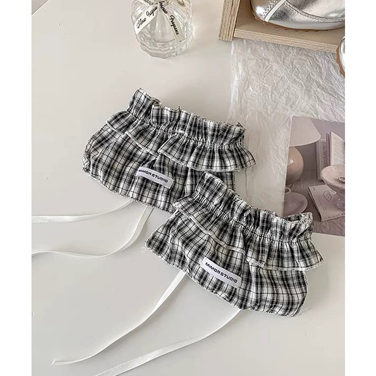 ブラック | 冬新作 ロゴワッペン付き シュシュ | ShopNikoNiko