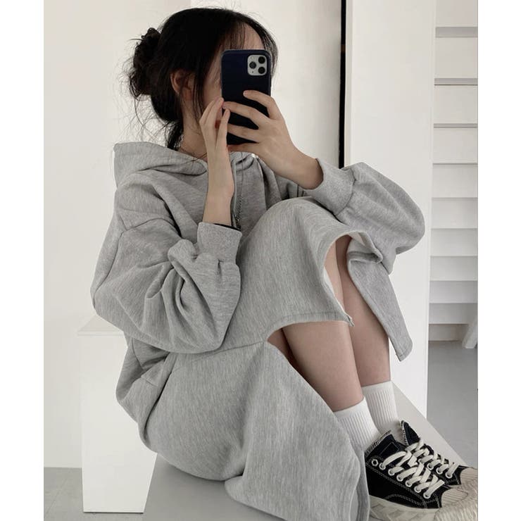 冬新作 サイドスリット パーカー | ShopNikoNiko | 詳細画像5 