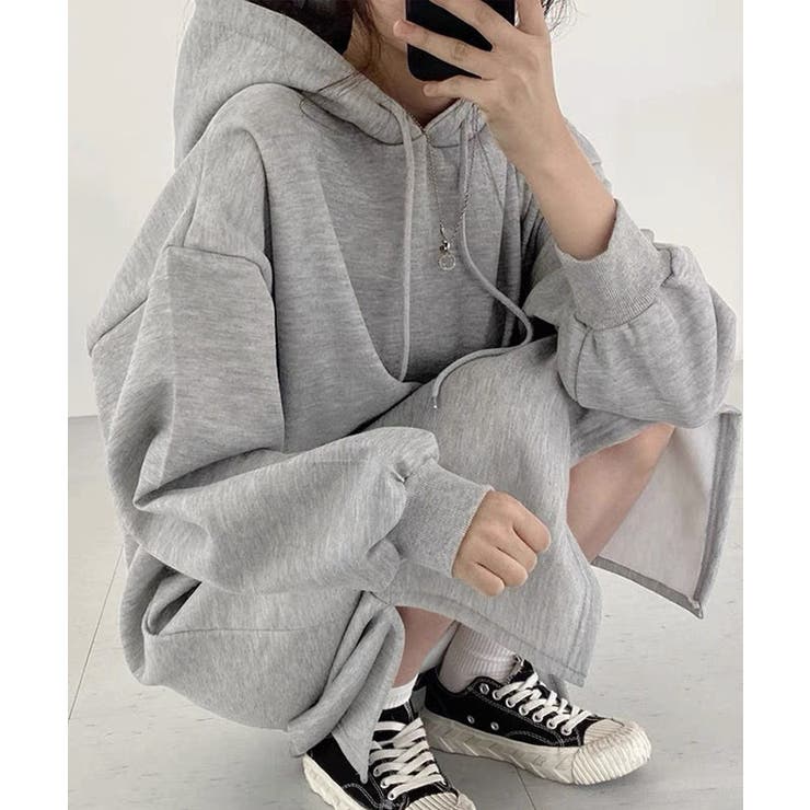 冬新作 サイドスリット パーカー | ShopNikoNiko | 詳細画像9 