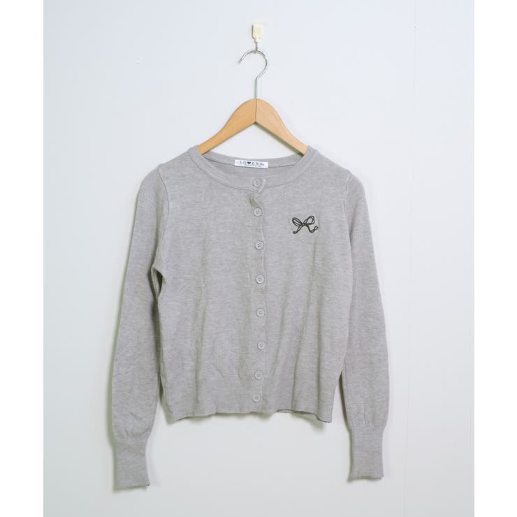 冬新作 ワンポイントリボン刺繍 ニットカーディガン | ShopNikoNiko | 詳細画像15 