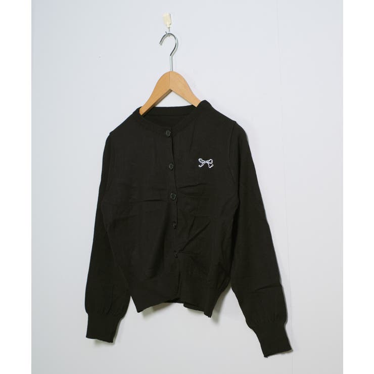 冬新作 ワンポイントリボン刺繍 ニットカーディガン | ShopNikoNiko | 詳細画像17 