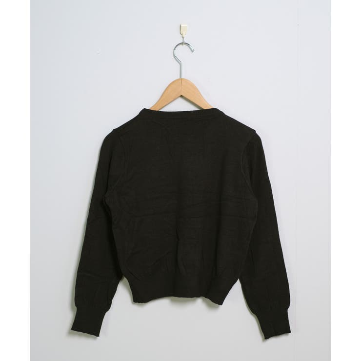 冬新作 ワンポイントリボン刺繍 ニットカーディガン | ShopNikoNiko | 詳細画像18 