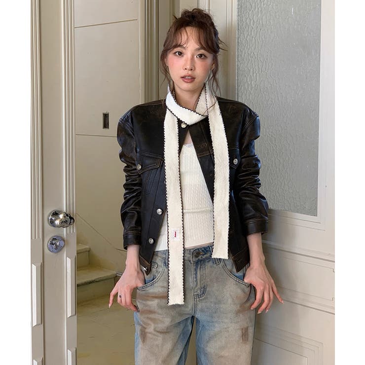秋新作 ステッチ レースワッペン付き | ShopNikoNiko | 詳細画像6 