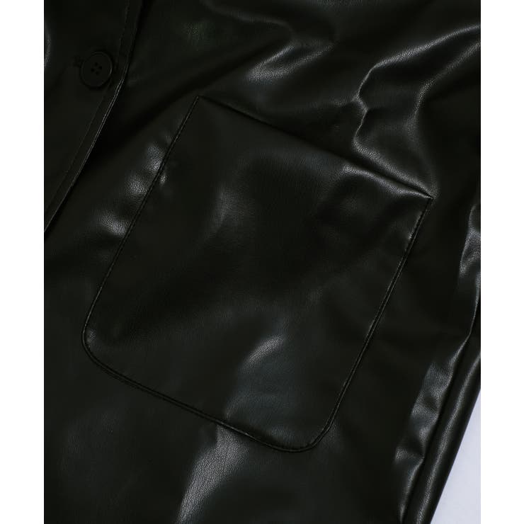 冬新作 PUレザー テーラードジャケット海外コーデ | ShopNikoNiko | 詳細画像14 
