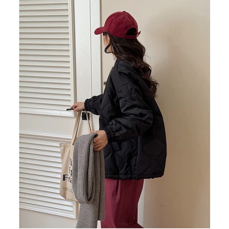 冬新作 ウェーブキルティング ノーカラー | ShopNikoNiko | 詳細画像4 