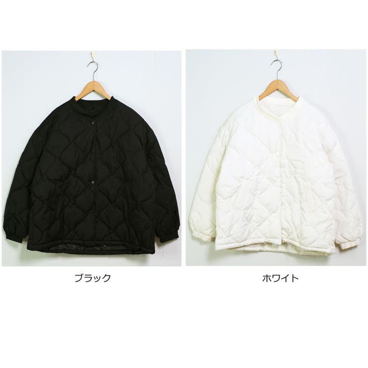 冬新作 ウェーブキルティング ノーカラー | ShopNikoNiko | 詳細画像2 