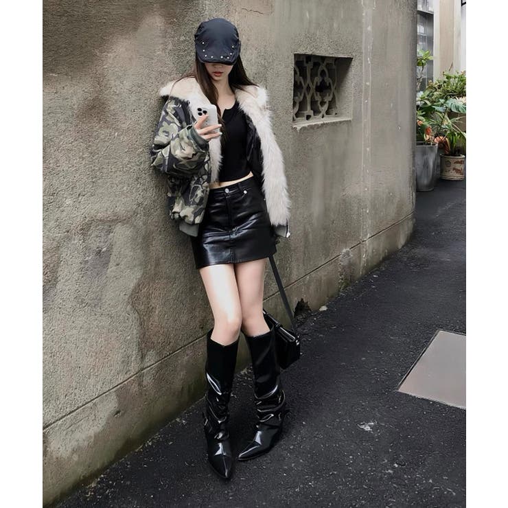 冬新作 カモフラ フェイクファー | ShopNikoNiko | 詳細画像7 