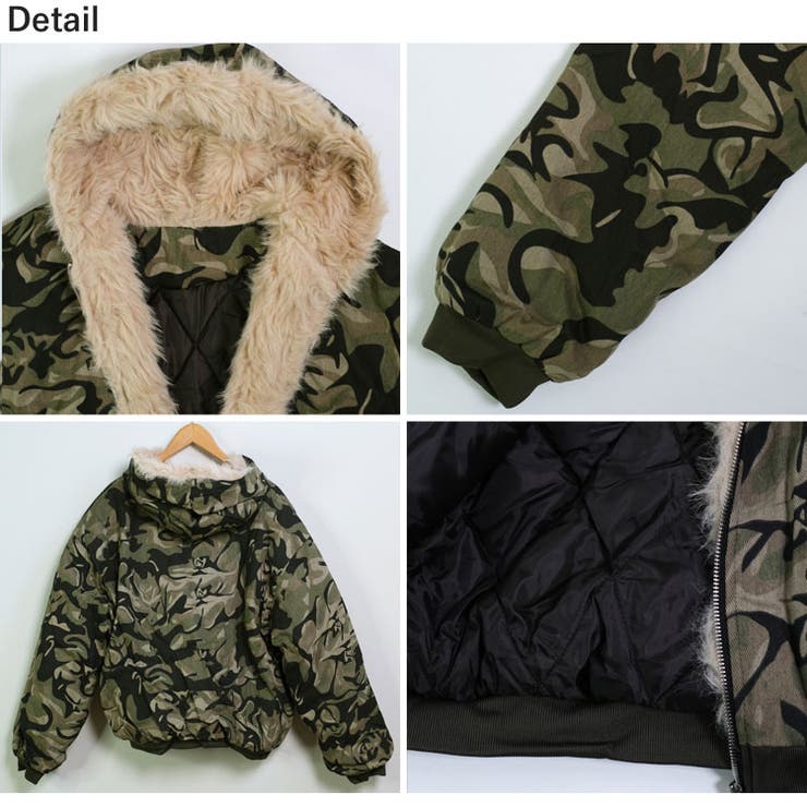 冬新作 カモフラ フェイクファー | ShopNikoNiko | 詳細画像18 