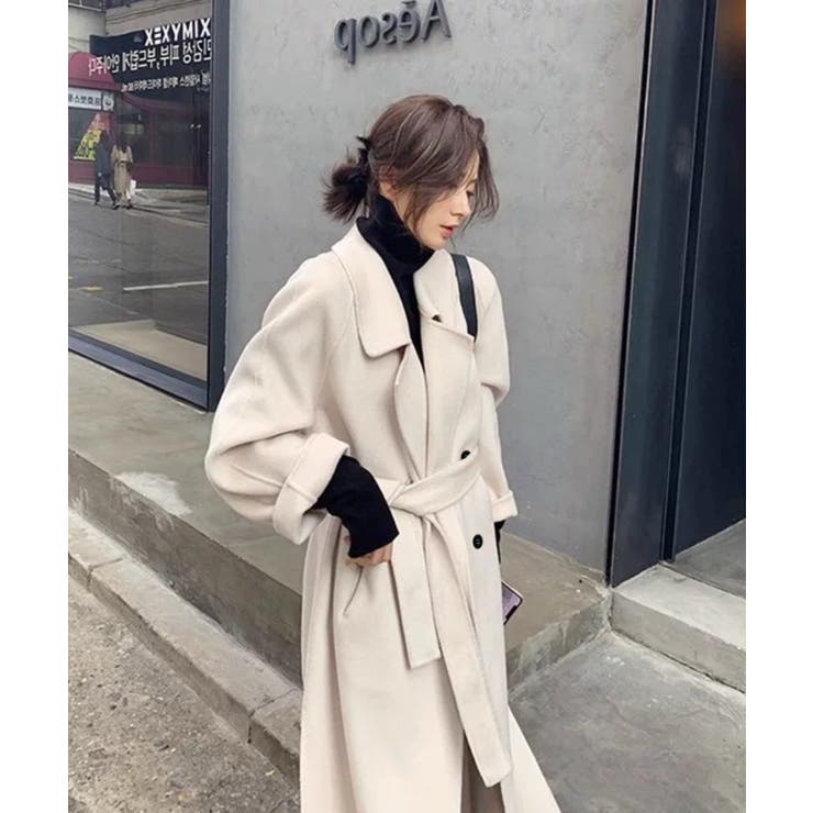 冬新作 ウエストベルト付き ロング丈 | ShopNikoNiko | 詳細画像8 