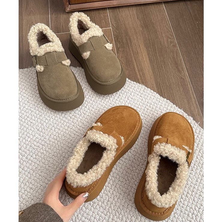 冬新作 フェイクムートン ベルトデザイン | ShopNikoNiko | 詳細画像5 