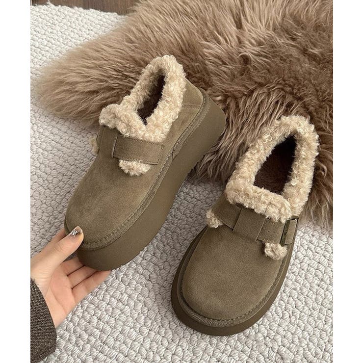 冬新作 フェイクムートン ベルトデザイン | ShopNikoNiko | 詳細画像11 