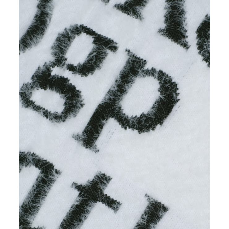 冬新作 ロゴデザイン シャギーニット | ShopNikoNiko | 詳細画像12 