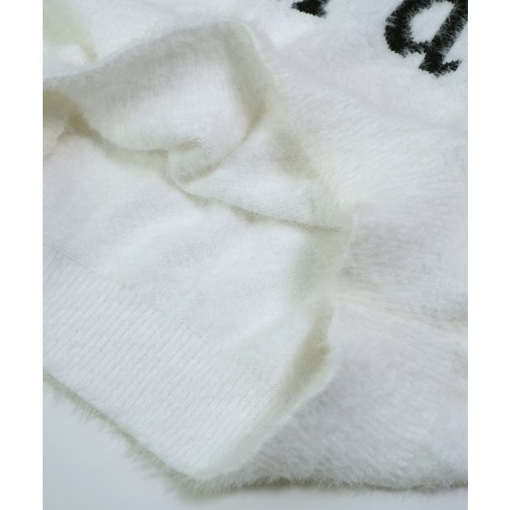 冬新作 ロゴデザイン シャギーニット | ShopNikoNiko | 詳細画像13 